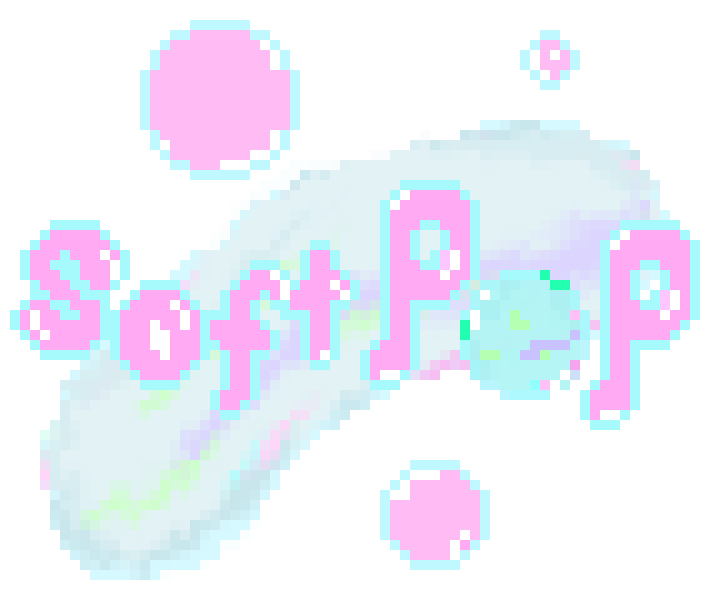 SoftPop Logo, get ready to pop some bubbles!